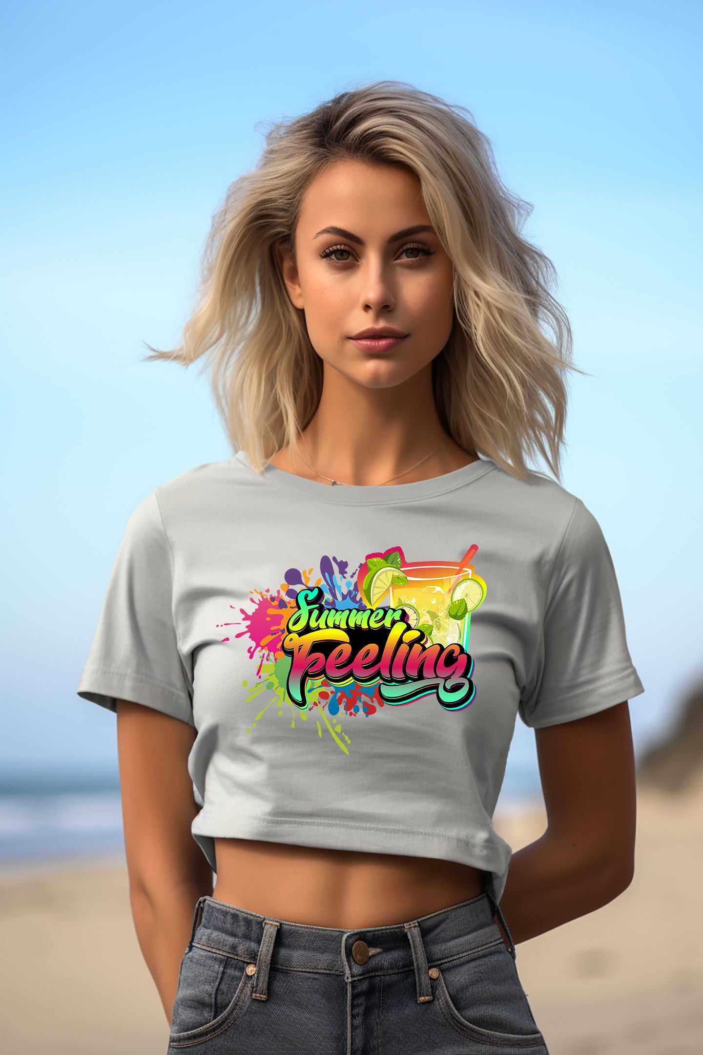 Cropped T-Shirt - Summer Feeling