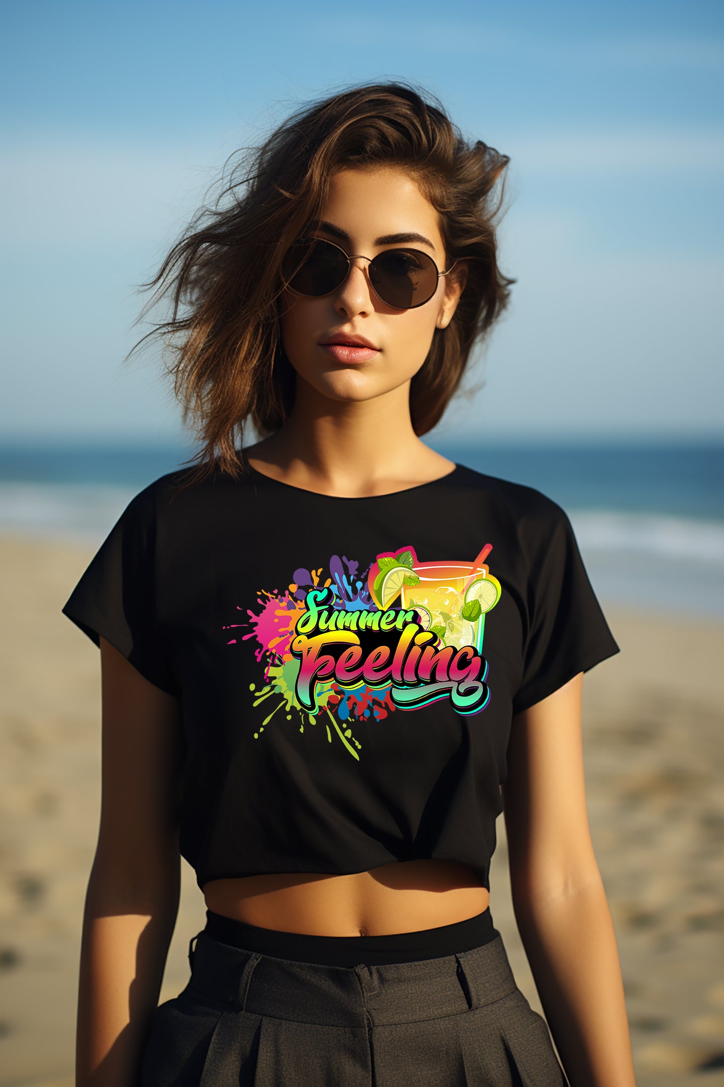 Cropped T-Shirt - Summer Feeling