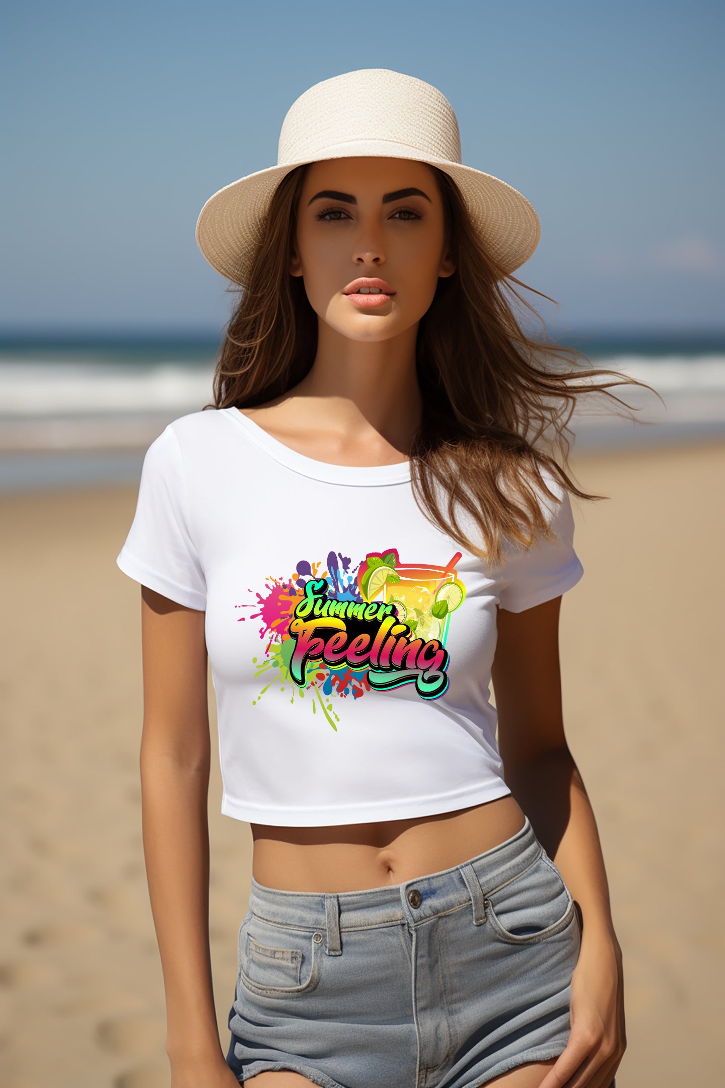 Cropped T-Shirt - Summer Feeling