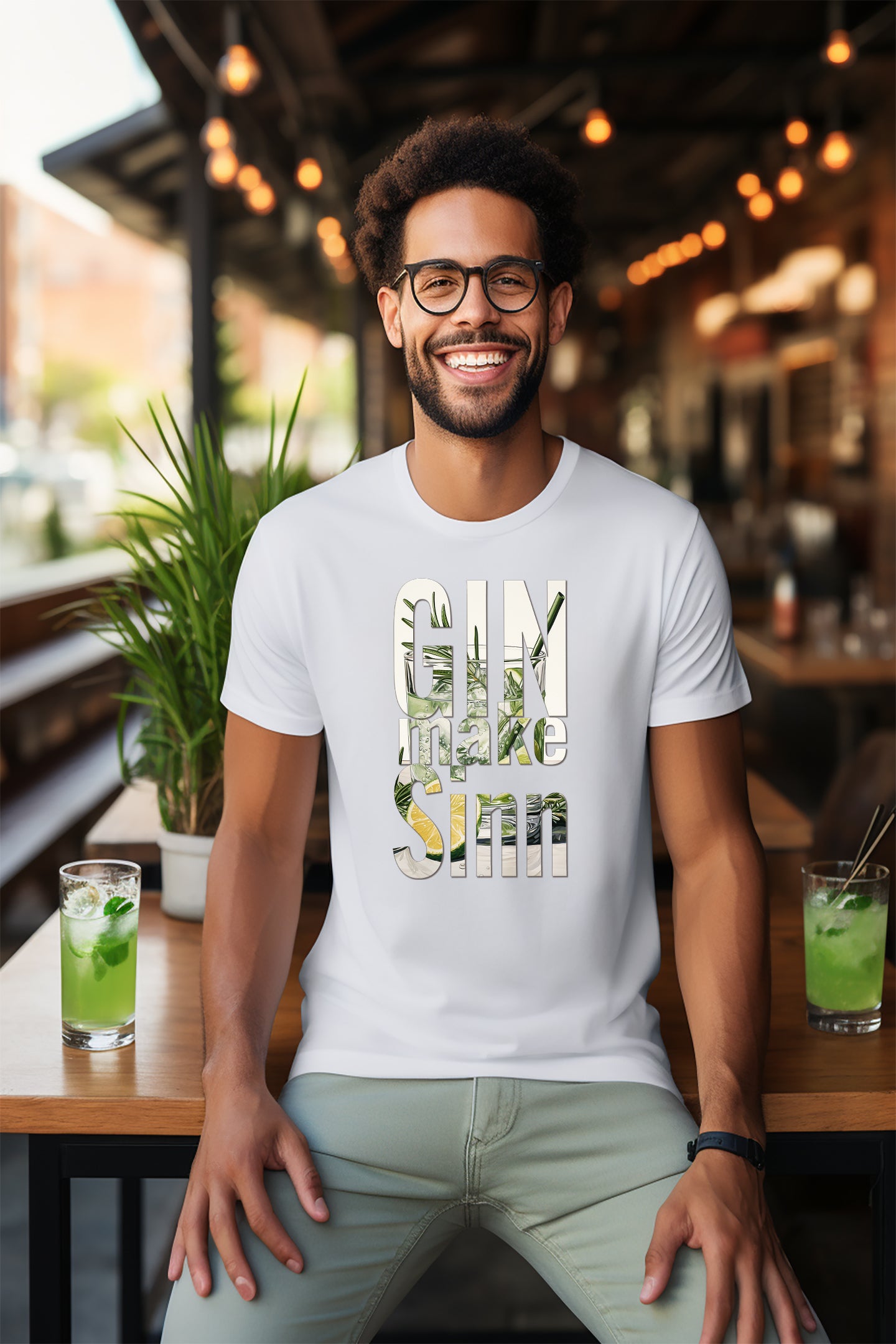 Männer Premium T-Shirt - Gin make Sinn