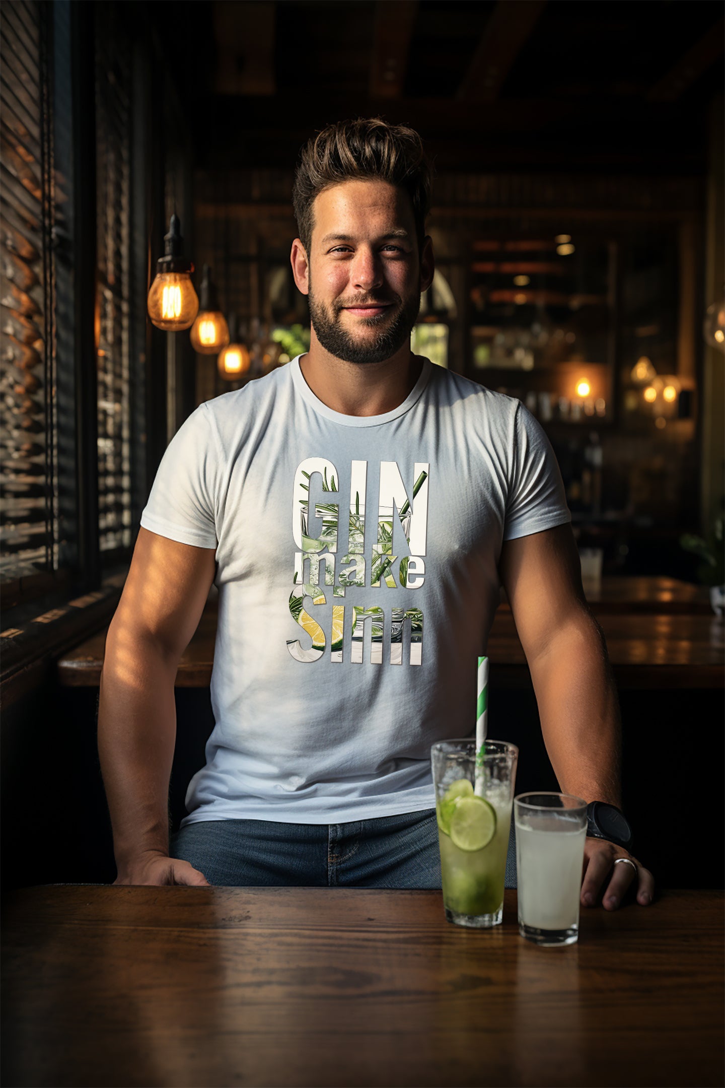 Männer Premium T-Shirt - Gin make Sinn