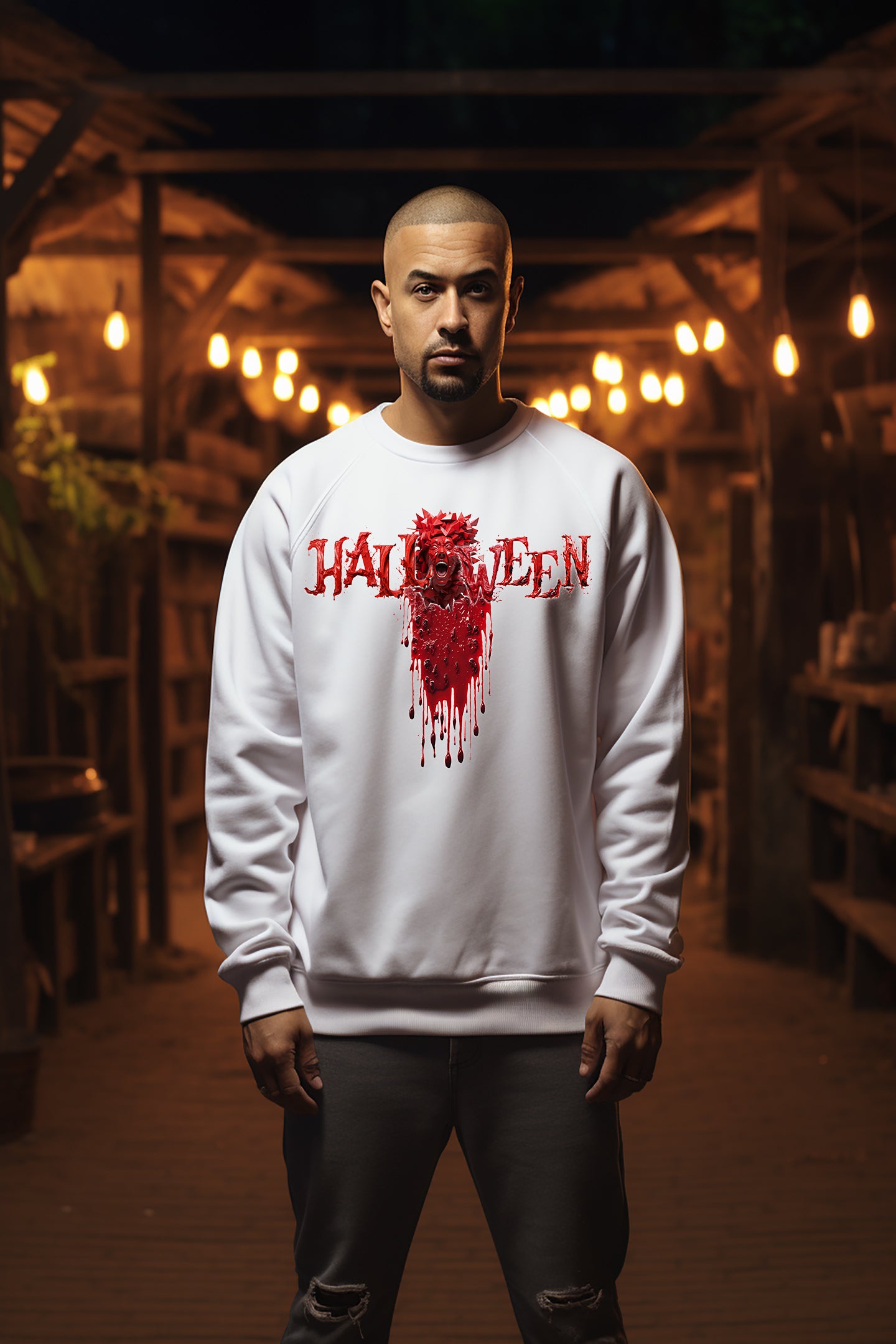 Männer Premium Pullover - Halloween