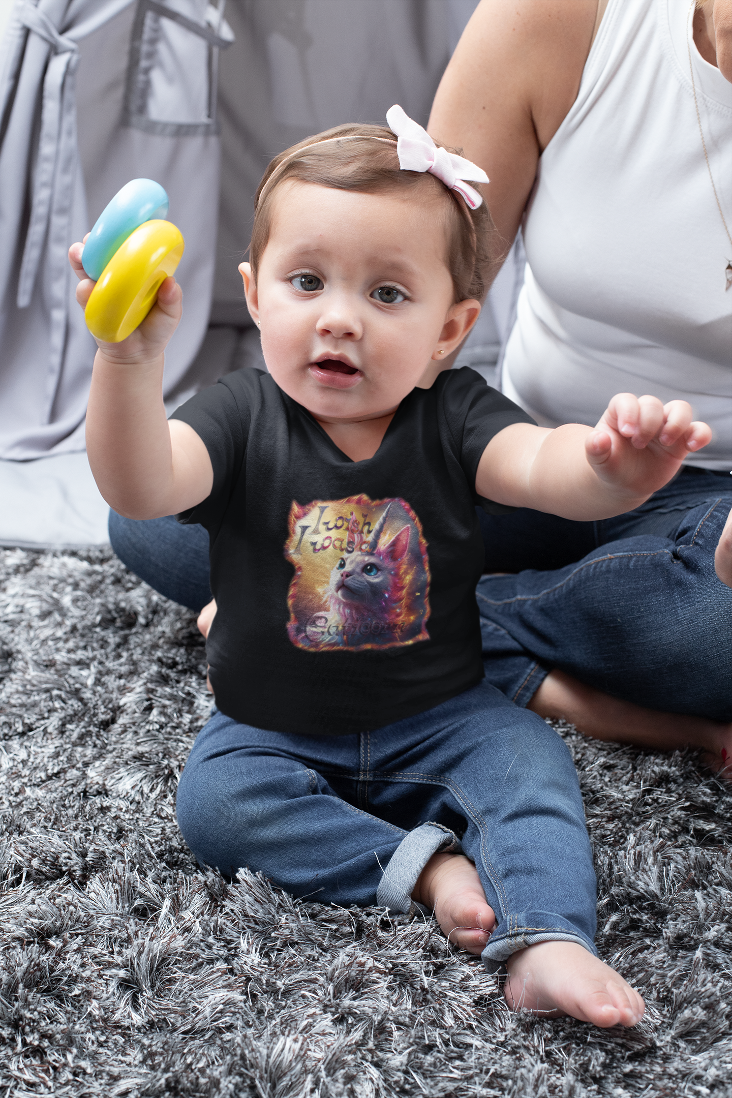 Baby Bio-T-Shirt - I wish I was a Caticorn