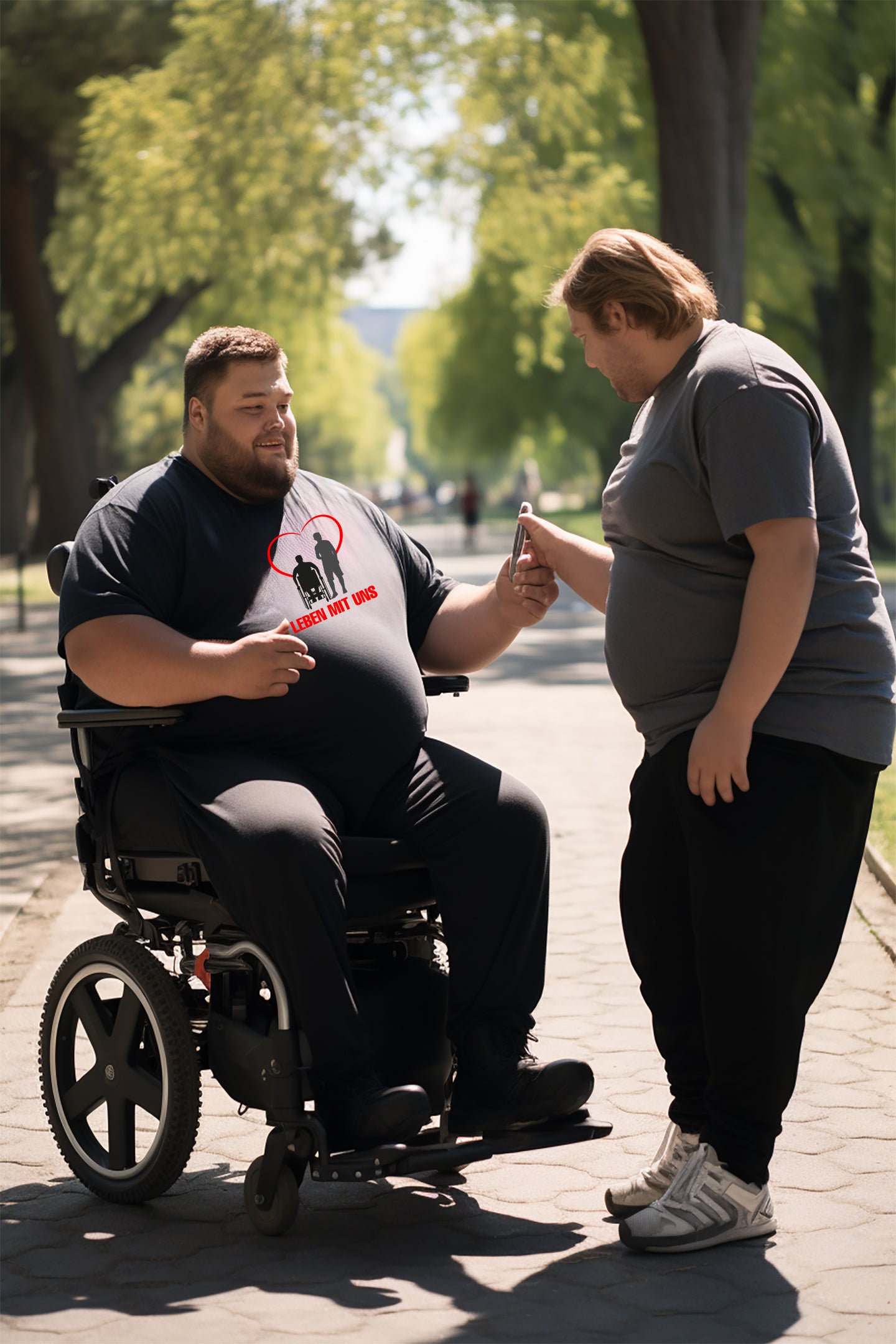 Männer Premium T-Shirt - Leben mit Uns