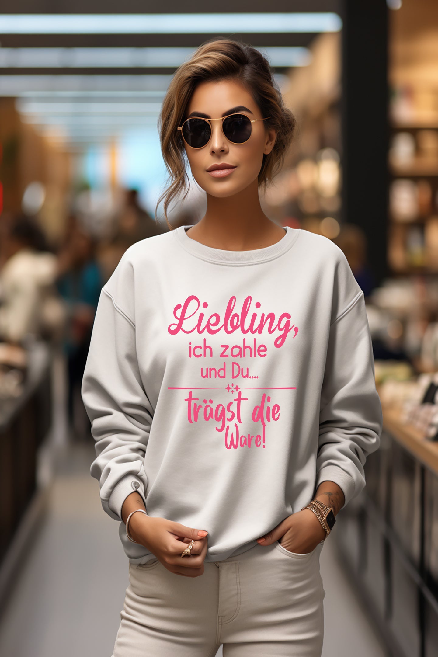 Frauen Premium Pullover - Liebling, ich zahle und Du trägst die Ware!