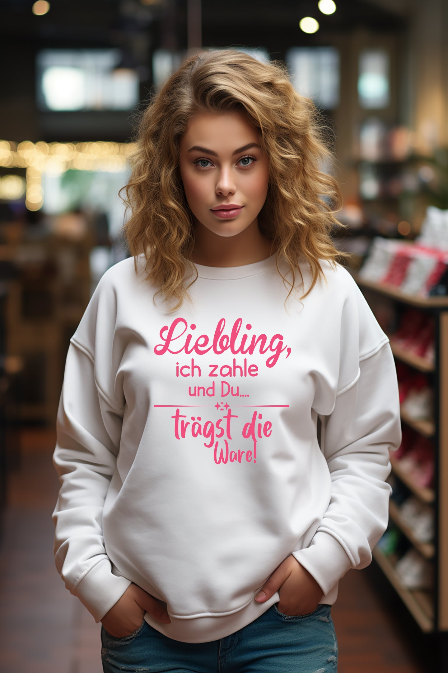 Frauen Premium Pullover - Liebling, ich zahle und Du trägst die Ware!