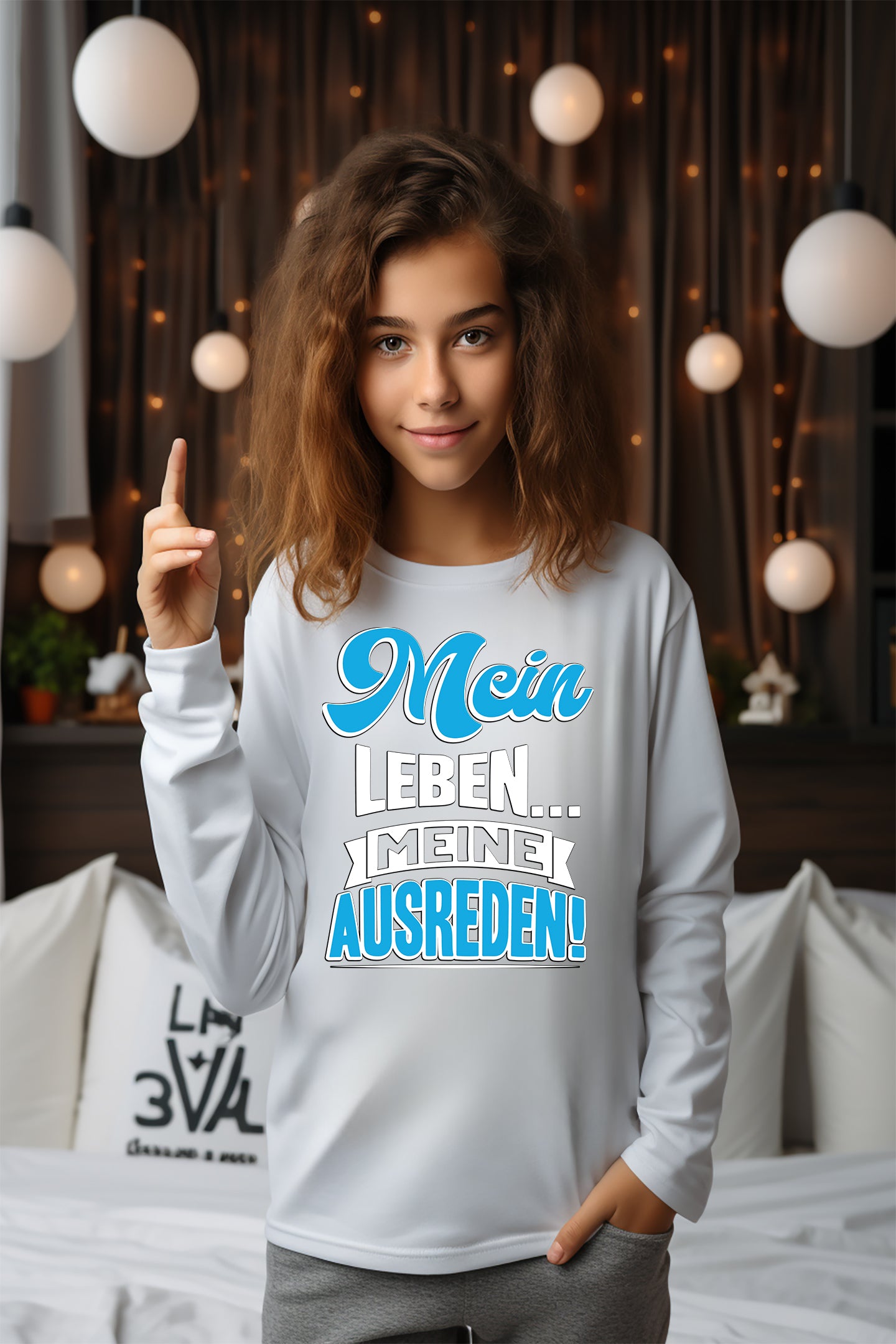 Teenager Premium Langarmshirt - Mein Leben... Meine Ausreden!