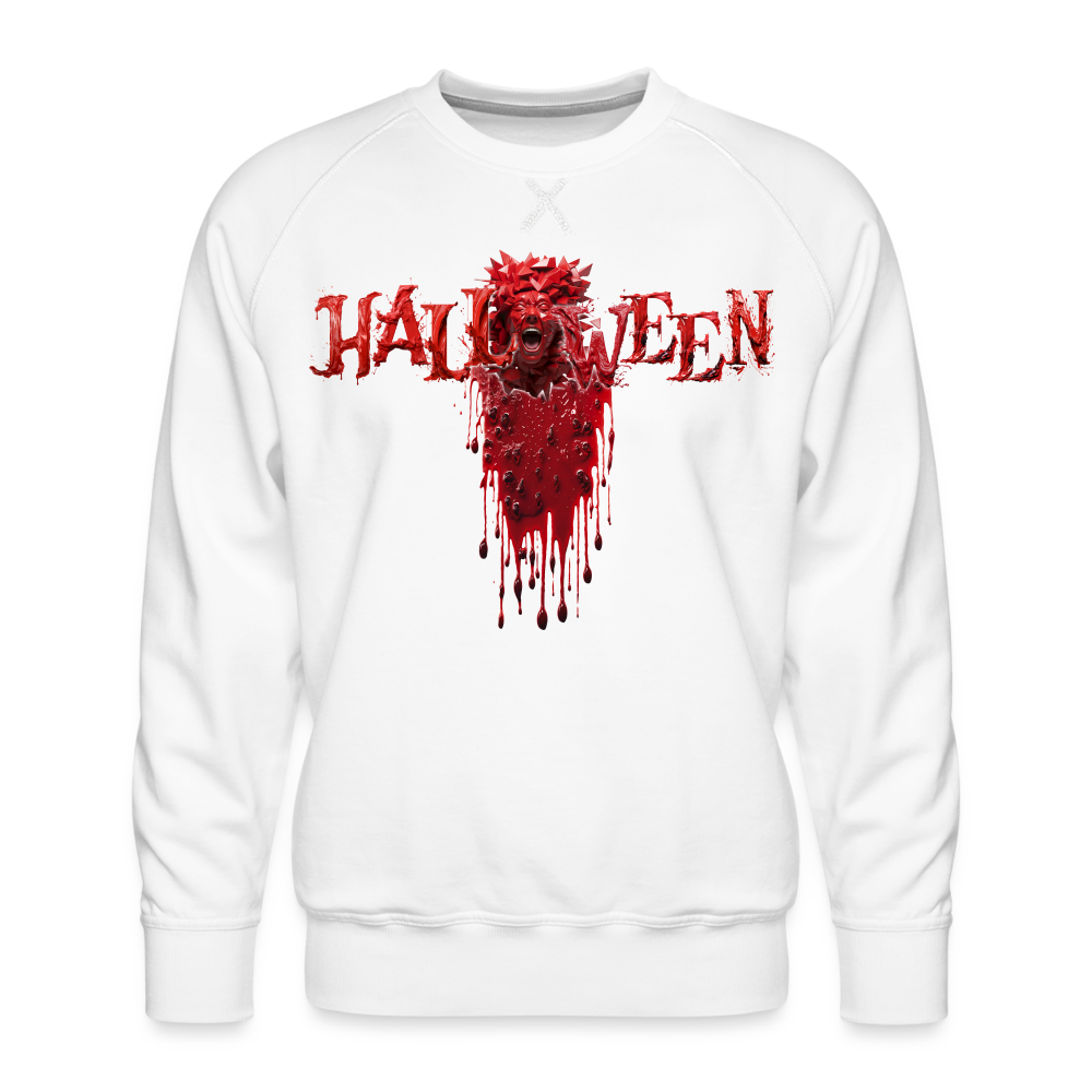 Männer Premium Pullover - Halloween - weiß