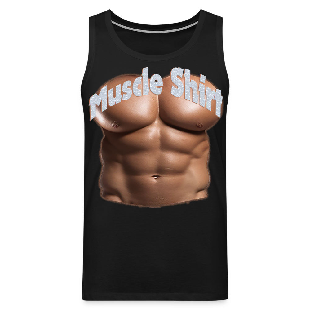 Männer Premium Tank Top - Muscle Shirt - Schwarz