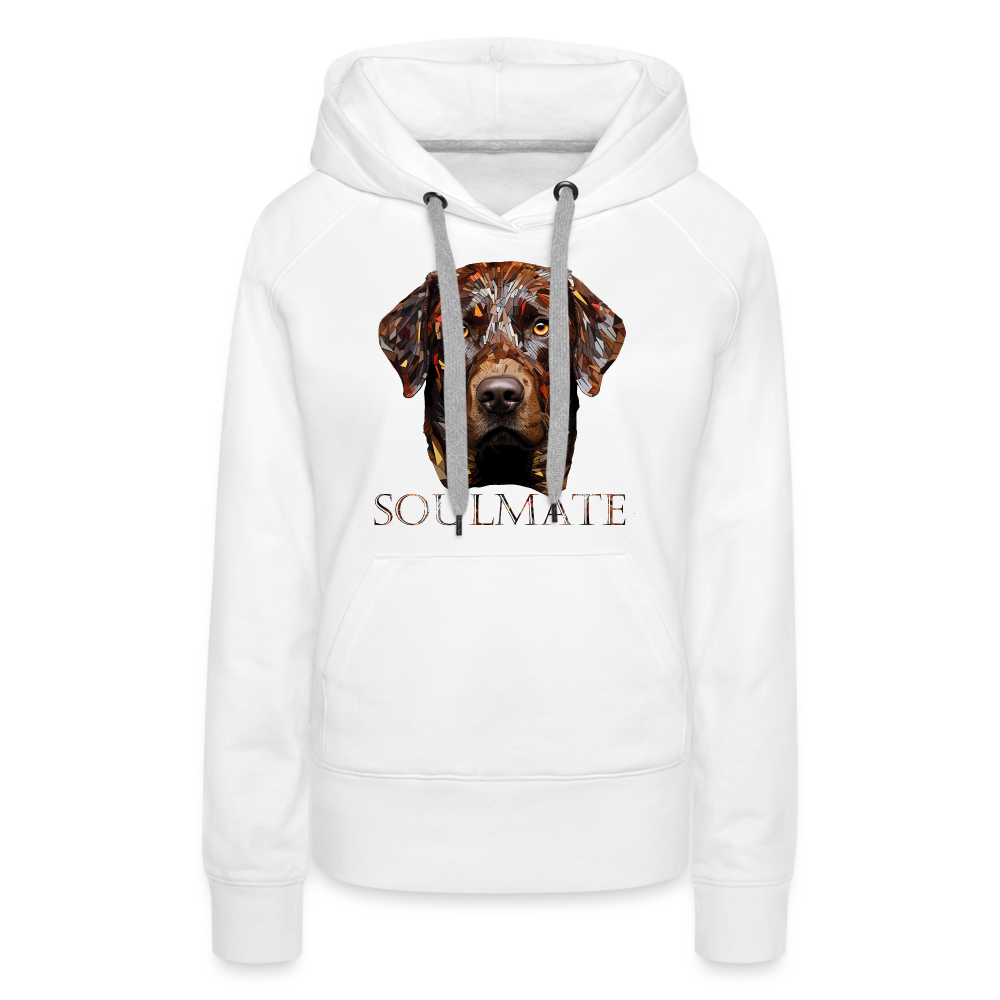 Frauen Premium Hoodie - Soulmate - weiß