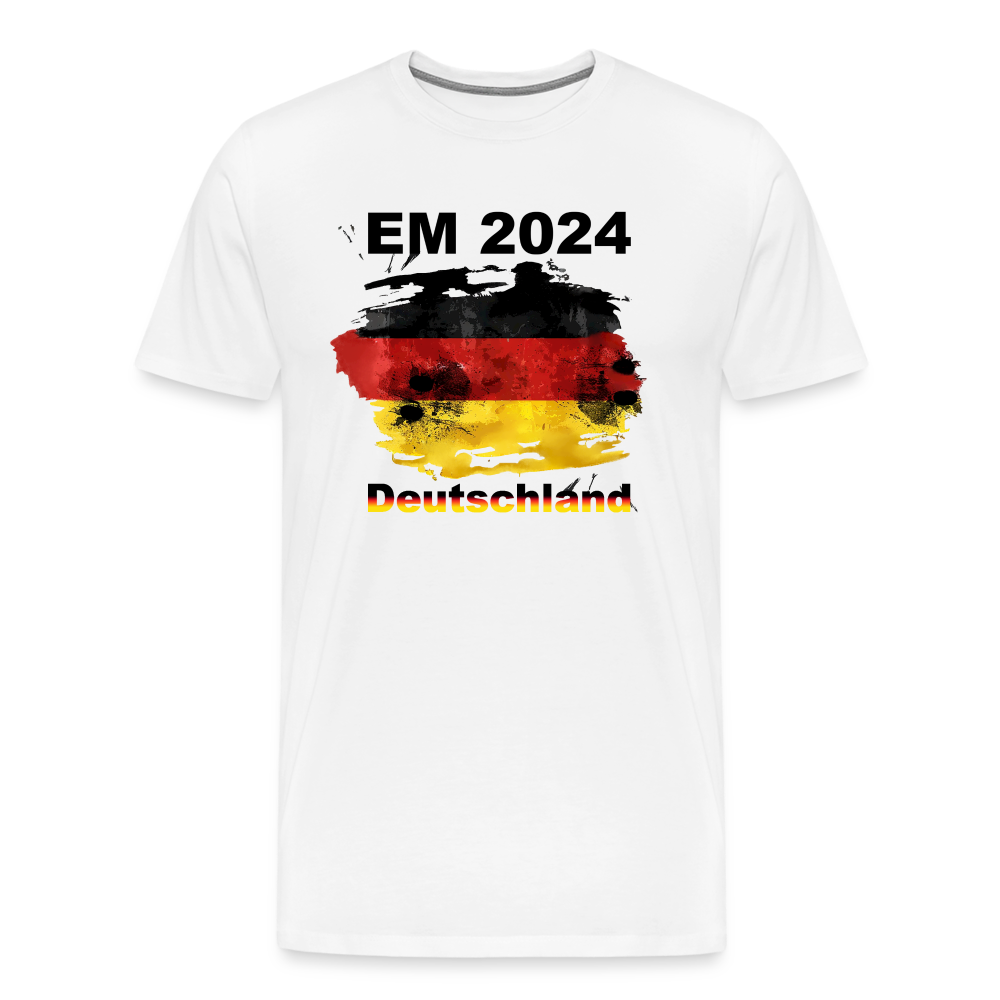 Männer Premium T-Shirt - EM 2024 - Weiß